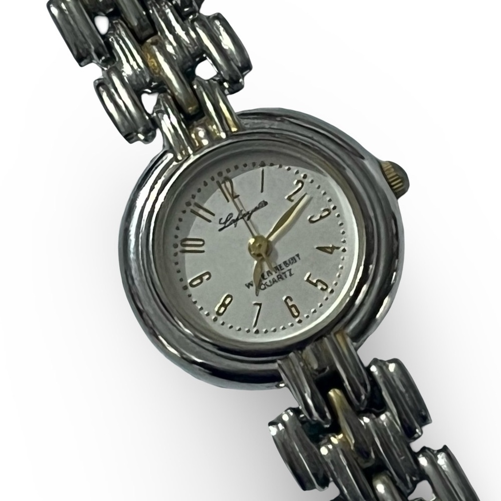 Vintage Lafayette Silver and Gold Two-Tone Watch